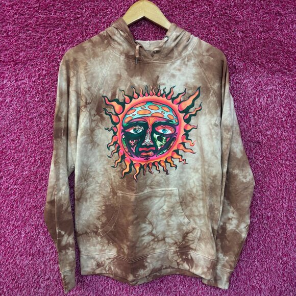 Sublime 1995 Summer Tour Tie Dye Ska Rock Band Hoodie Small - Picture 1 of 5